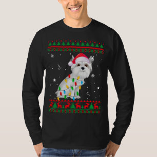 Camiseta Xmas Navidades suéteres feos iluminan el amor malt