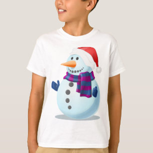 Camiseta Xmas Niños Sweatshirt-Snowman Diseño