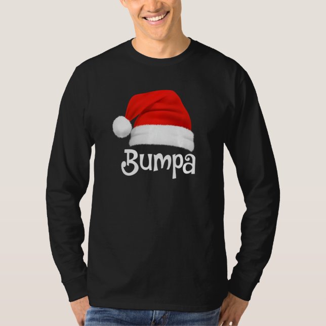 Camiseta Xmas Pajama Group Matching Bumpa Christmas Hat (Anverso)