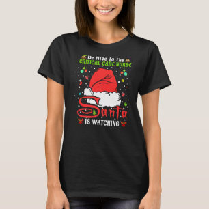 Camiseta Xmas Pajamas Estar Bien Con La Enfermera Crítica