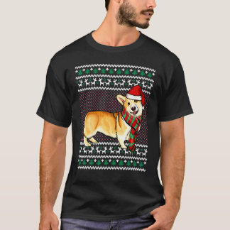Camiseta Xmas Pembroke Welsh Corgi Perro Gorro Santa Feo Ch
