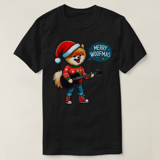 Camiseta Xmas Pomerania 1 (Diseño del anverso)