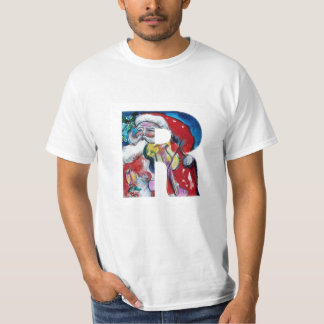CAMISETA XMAS R CARTA /SANTA CLAUS CON VIOLÍN MONOGRAMA