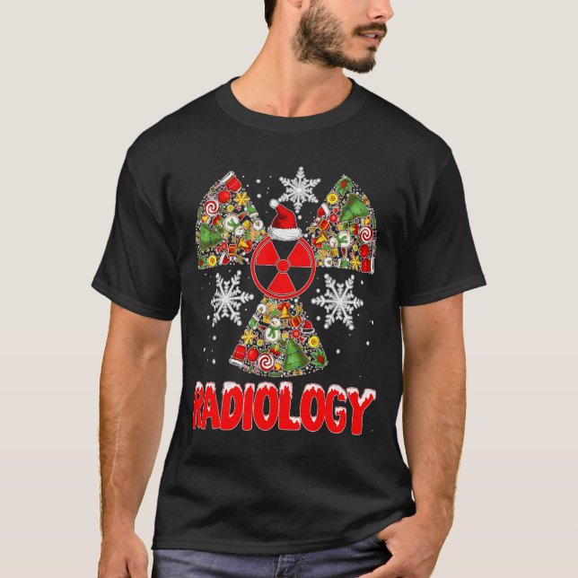 Camiseta Xmas Radiology Christmas Radiologist Xray Tech Cut (Anverso)