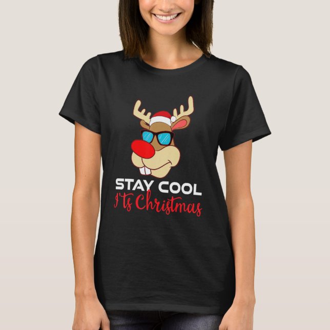 Camiseta xmas red nosed reindeer family Pajama christmas wi (Anverso)