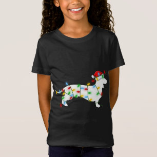 Camiseta Xmas Santa Dachshund Chr