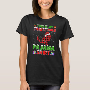 Camiseta Xmas Santa Hat Este es mi Navidad Chinchillas Pa