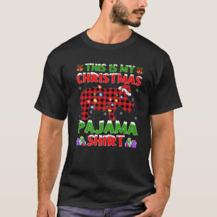 Camiseta Xmas Santa Hat Este es mi Navidad rino Pajama