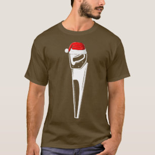 Camiseta Xmas Santa Hat Saw penter Xmas Woodwork