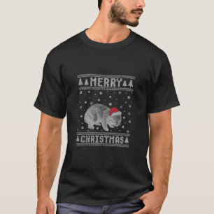 Camiseta Xmas Santa Hat Wombat diseña graciosos Navidades f