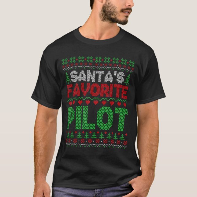 Camiseta Xmas Santa's Favorite Lot Funny Ugly Christmas Swe (Anverso)