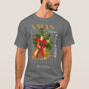 Camiseta Xmas Streetwear Aesthetic Modern Christmas Decor 