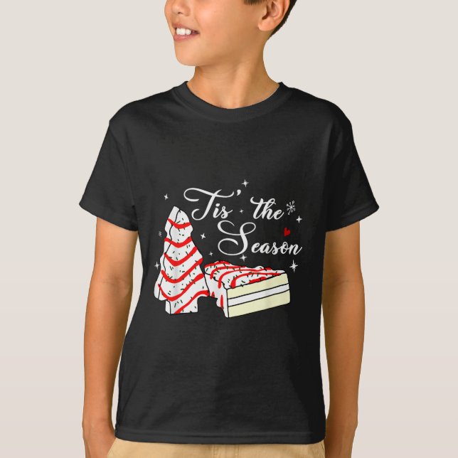 Camiseta Xmas Tis' The Season Christmas Tree Cakes Debbie B (Anverso)