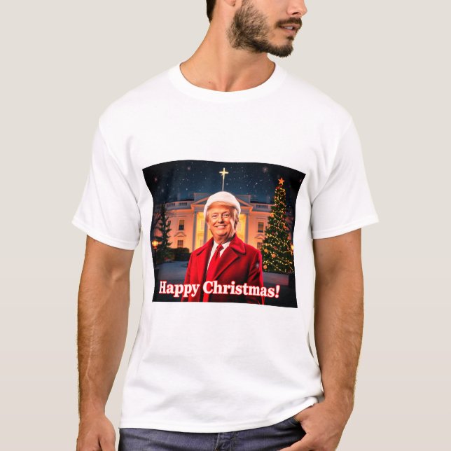 Camiseta Xmas Trump Tshirt, Trump for President Shirt, Chri (Anverso)