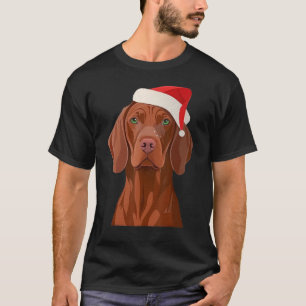 Camiseta Xmas Vizsla Santa sobre los Navidades Vizsla