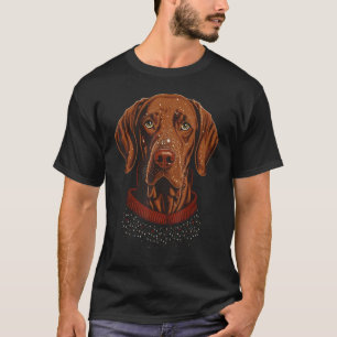 Camiseta Xmas Vizsla Santa sobre los Navidades Vizsla 1