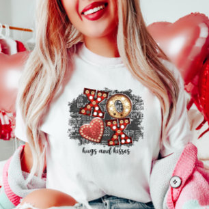 Camiseta XO abrazos y besos, Diversión San Valentín