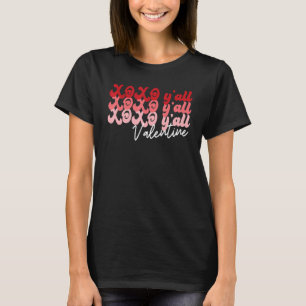 Camiseta XO XO Y'all Valentine Feliz Día de San Valentín