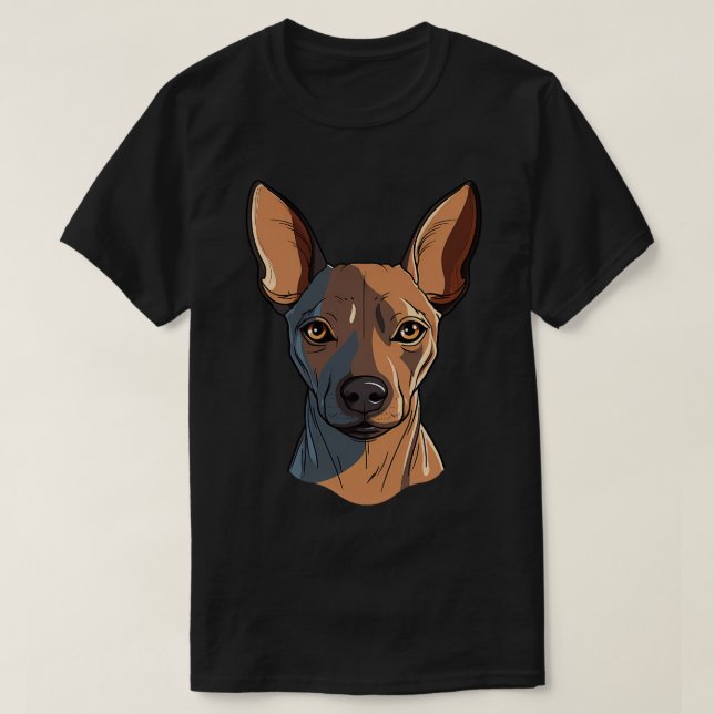 Camiseta Xolo Xoloitzcuintle Perro mexicano sin pelo Cara C (Diseño del anverso)