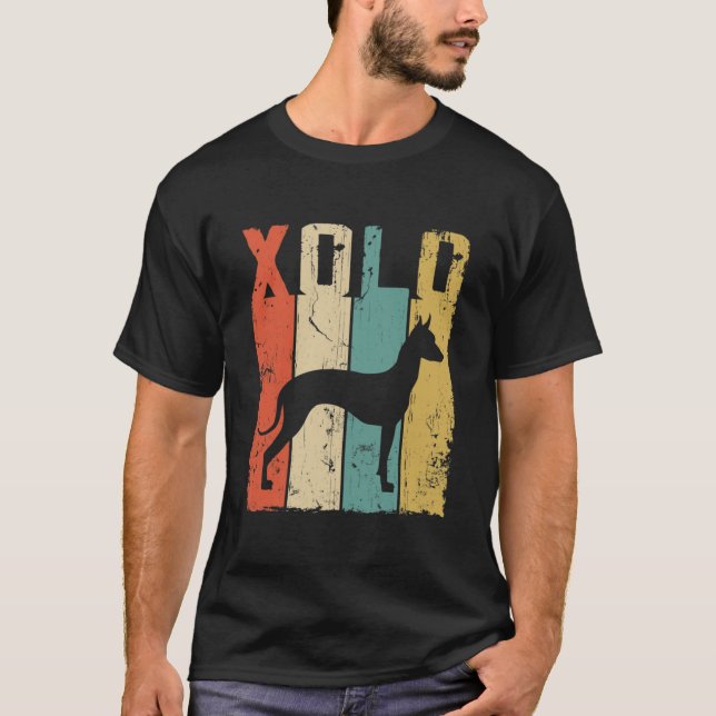 Camiseta Xolo Xoloitzcuintle Perro sin Cabello Mexicano Vin (Anverso)