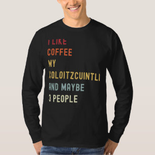 Camiseta Xoloitzcuintli Retro Perro Y Café