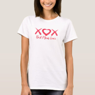 Camiseta Xox, amor, besos, diseño de San Valentín, diseño d
