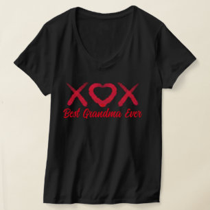 Camiseta Xox, amor, besos, diseño valentino, arte de la abu