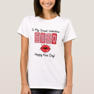 Camiseta XOXO a Mi Dulce San Valentín - Feliz Día del Beso 