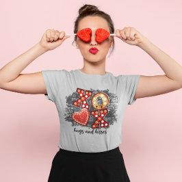 Camiseta XOXO Ama Más Preocupa Menos Corazón 
