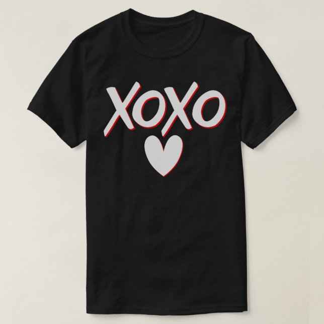 Camiseta XOXO Amor al Día de San Valentín 1 (Diseño del anverso)