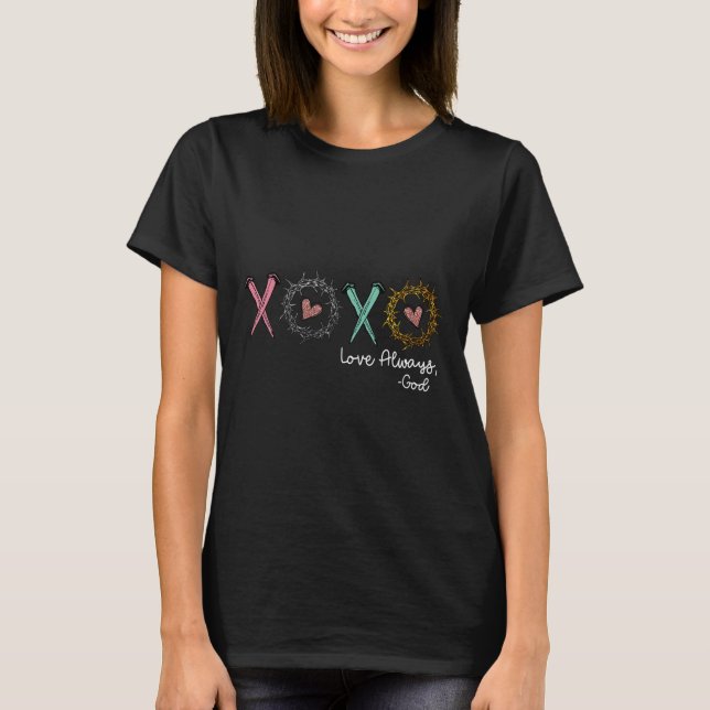 Camiseta Xoxo Amor Siempre Dios  (Anverso)