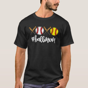 Camiseta XOXO Ball Mom Baseball Sofball Mother's Day Mejor