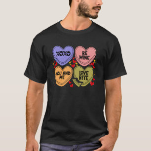 Camiseta Xoxo Be Mine Love Bite You Y Me Candy Heart Vale