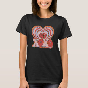 Camiseta XOXO Día de San Valentín Groovy L