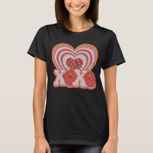 Camiseta XOXO Día de San Valentín Groovy L