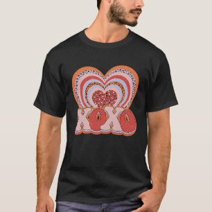 Camiseta XOXO Día de San Valentín Groovy L
