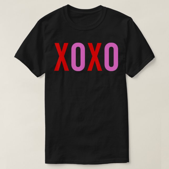 Camiseta XOXO Día de San Valentín Hombres Mujeres Valentín  (Diseño del anverso)