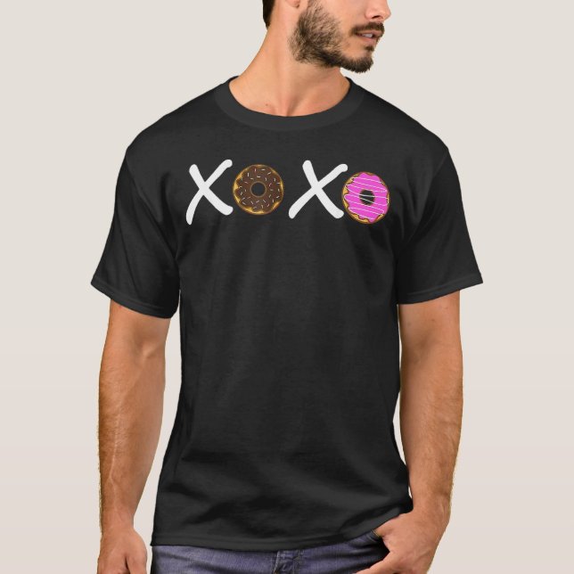 Camiseta Xoxo Donuts Heather Raspberry ValentDay (Anverso)