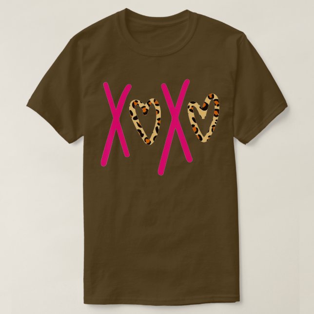 Camiseta xoxo, el día de San Valentín, niños, mujeres, día  (Diseño del anverso)