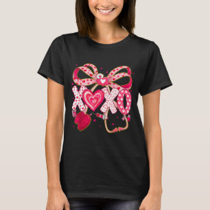 Camiseta Xoxo estetoscopio San Valentín rn pct cna enfermer