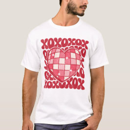 Camiseta XOXO Groovy Retro Valentine