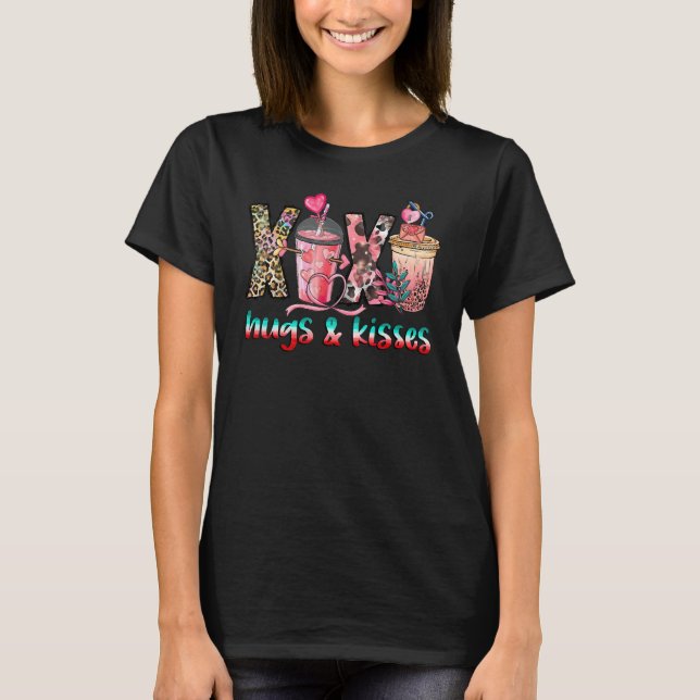 Camiseta Xoxo Hugs And Kisses, Funny Valentine's Day Patter (Anverso)