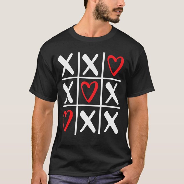 Camiseta Xoxo Valentine Day Hearts Xo Love Valentine S Da (Anverso)