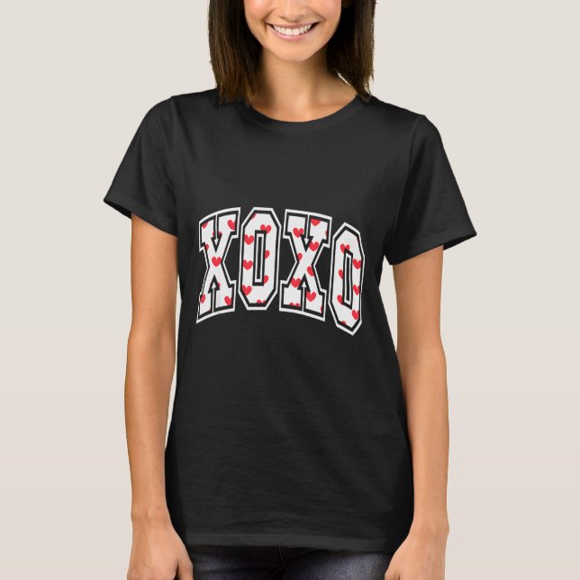 Camiseta Xoxo Valentine Heart Retro Valentine For Men Women (Anverso)