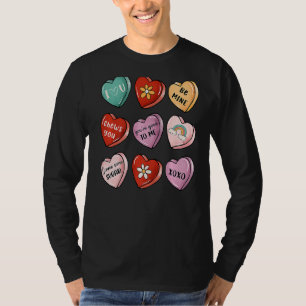 Camiseta Xoxo Valentine Sweet Candy Heart Kiss Happy Valent