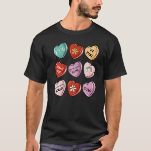Camiseta Xoxo Valentine Sweet Candy Heart Kiss Happy Valent