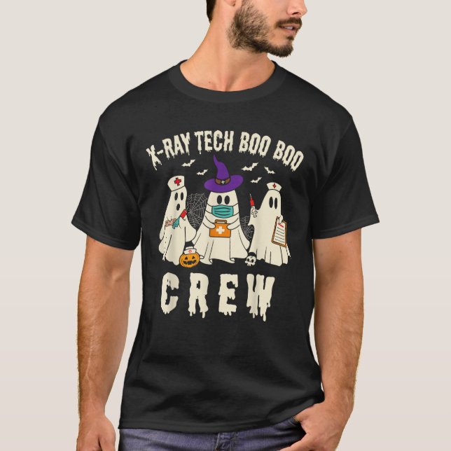 Camiseta XRay Tech Boo Crew Funny Halloween Radiology Techn (Anverso)
