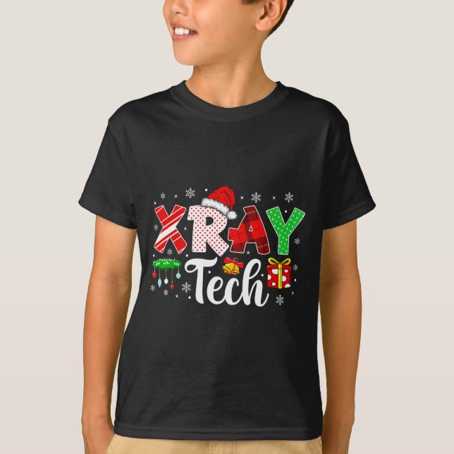 Camiseta Xray Tech Christmas Bow Rad Tech Radiology Men Wom (Anverso)
