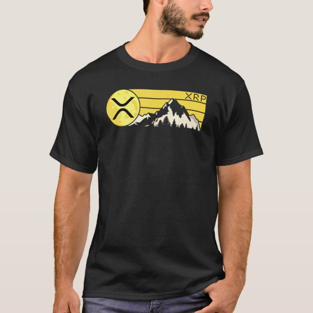 Camiseta Xrp Crypto Moon Mountain Xrp Cryptocurrency (Anverso)