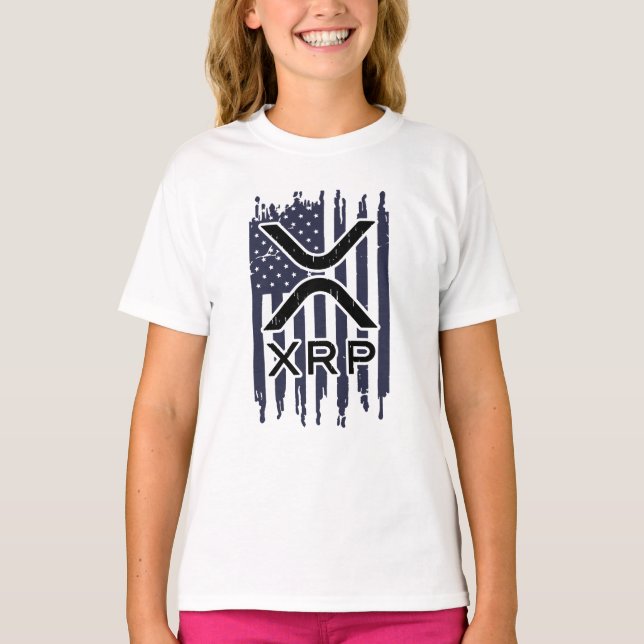 Camiseta XRP Cryptocurrency USA American (Anverso)